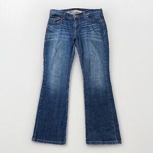 Levis Pants Women's Sz 11 S/C Blue Denim Jeans High‎ Flare Mid Wash Y2K Western